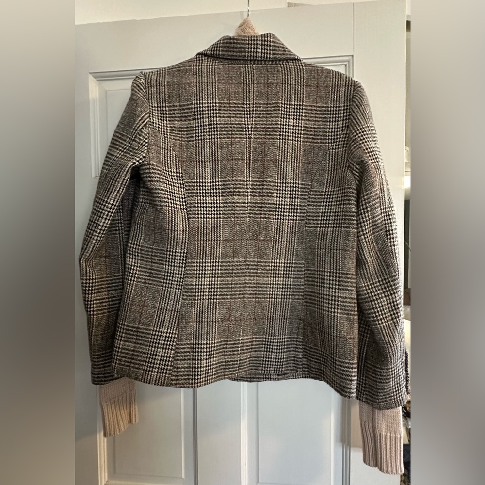 Fate Plaid Blazer with Removable Sweater Dickie Insert and Cuffs Size Small - Picture 2 of 10